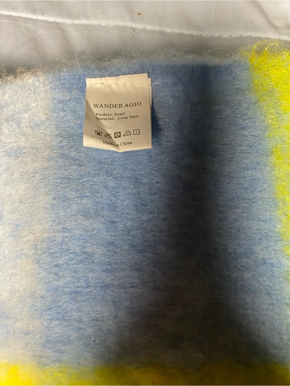 Wander Checkered Throw Blanket in Yellow, Blue & Green with Coral Accents